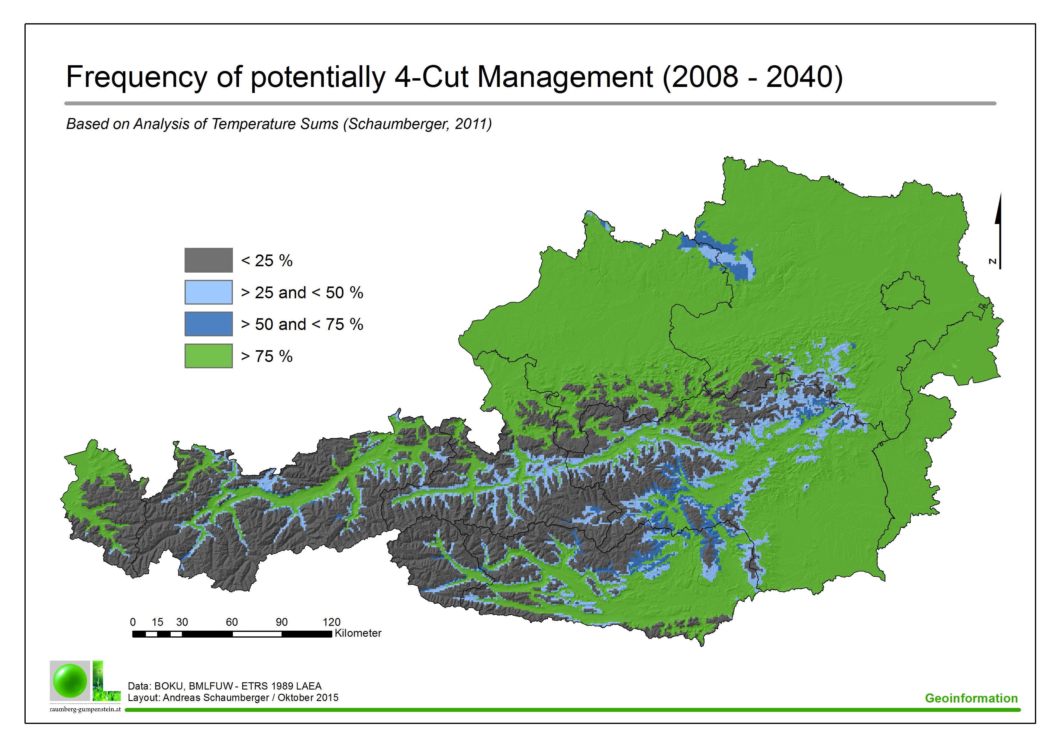 Frequency of 4-Cut Management 2008-2040